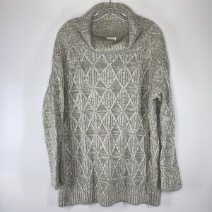Isabel Maternity Turtleneck Gray Knit Sweater Size Large NWT